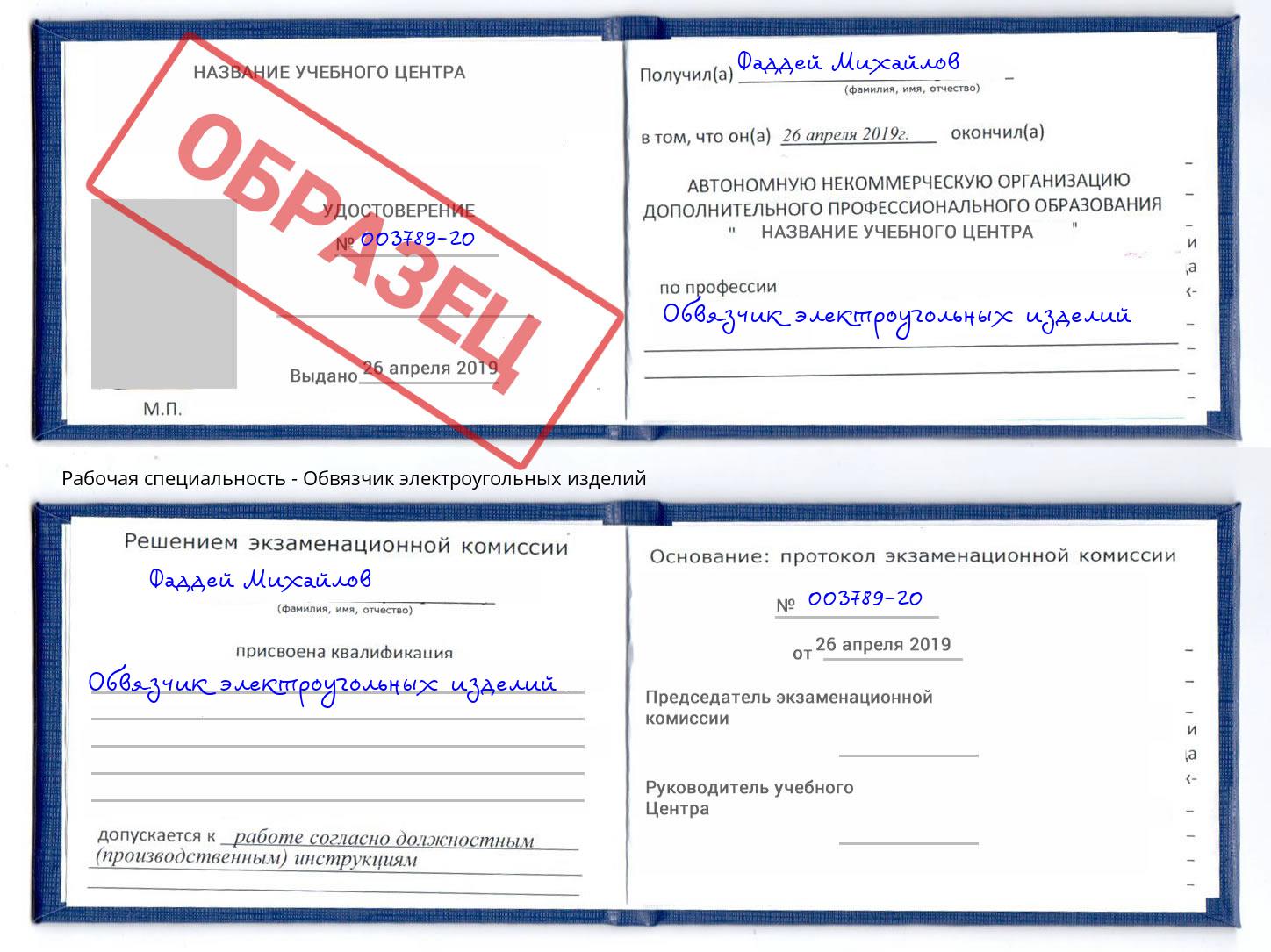Обвязчик электроугольных изделий Кандалакша